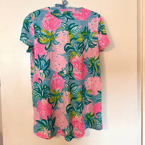 Lilly Pulitzer Etta V-Neck Top Floral XS Excellent Condition - Picture 7 of 9